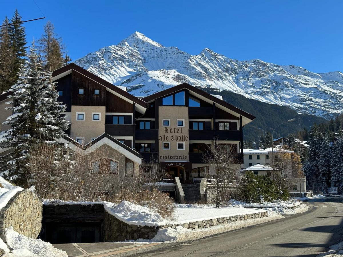 Hotel Alle Tre Baite Santa Caterina Valfurva Eksteriør billede